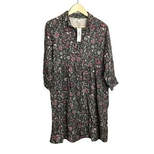 Amazon The Drop Spread Fashion Gray Floral Dress Button Up